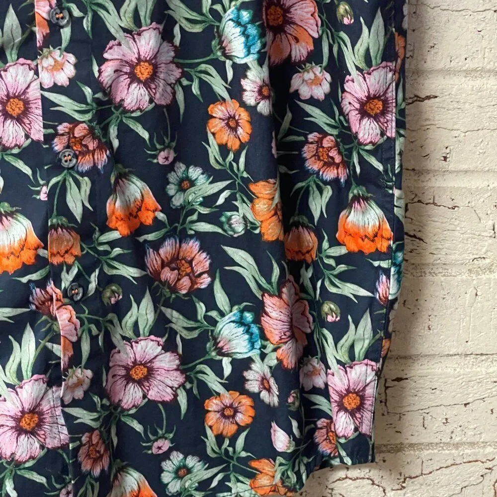 Thomas Sterling Floral Resort Hawaiian Tropical Men’s button up shirt Medium - Picture 3 of 9